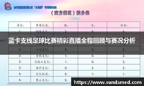 蓝卡支线足球比赛精彩直播全程回顾与赛况分析