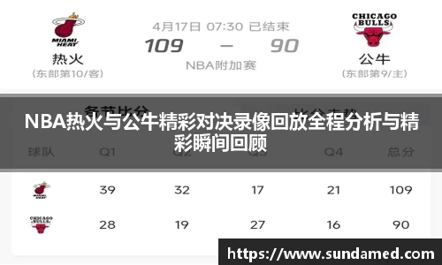NBA热火与公牛精彩对决录像回放全程分析与精彩瞬间回顾