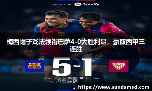 梅西帽子戏法领衔巴萨4-0大胜利昂，豪取西甲三连胜